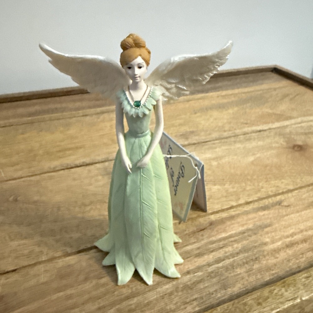 Russ Angel Figurine May "Power of Believing" Emerald Confidence by Russ Berrie